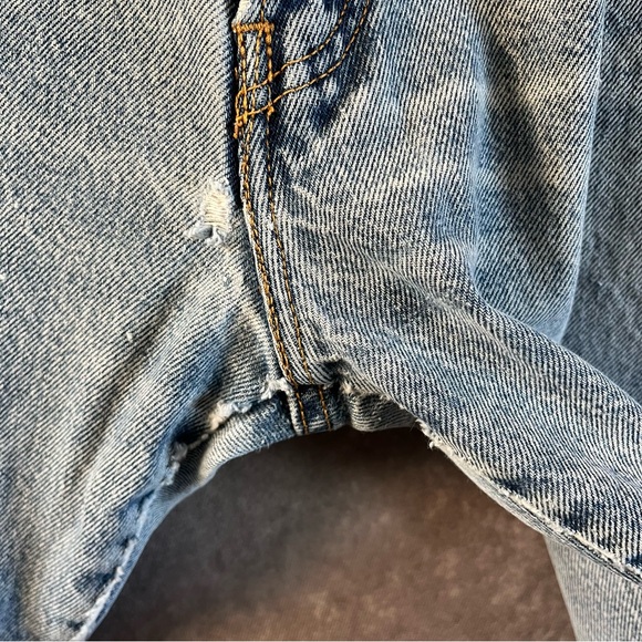 🔺SOLD🔺Vintage Levis 517 Mens Size 32 x 32 Bootcut Denim Jeans Pants Blue Worn - Picture 6 of 12